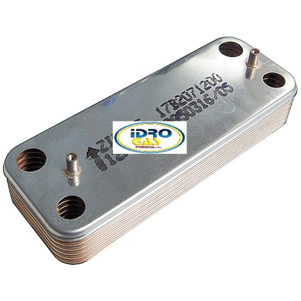 SCAMBIATORE SECONDARIO SANITARIO 12 PIASTRE (BAXI)